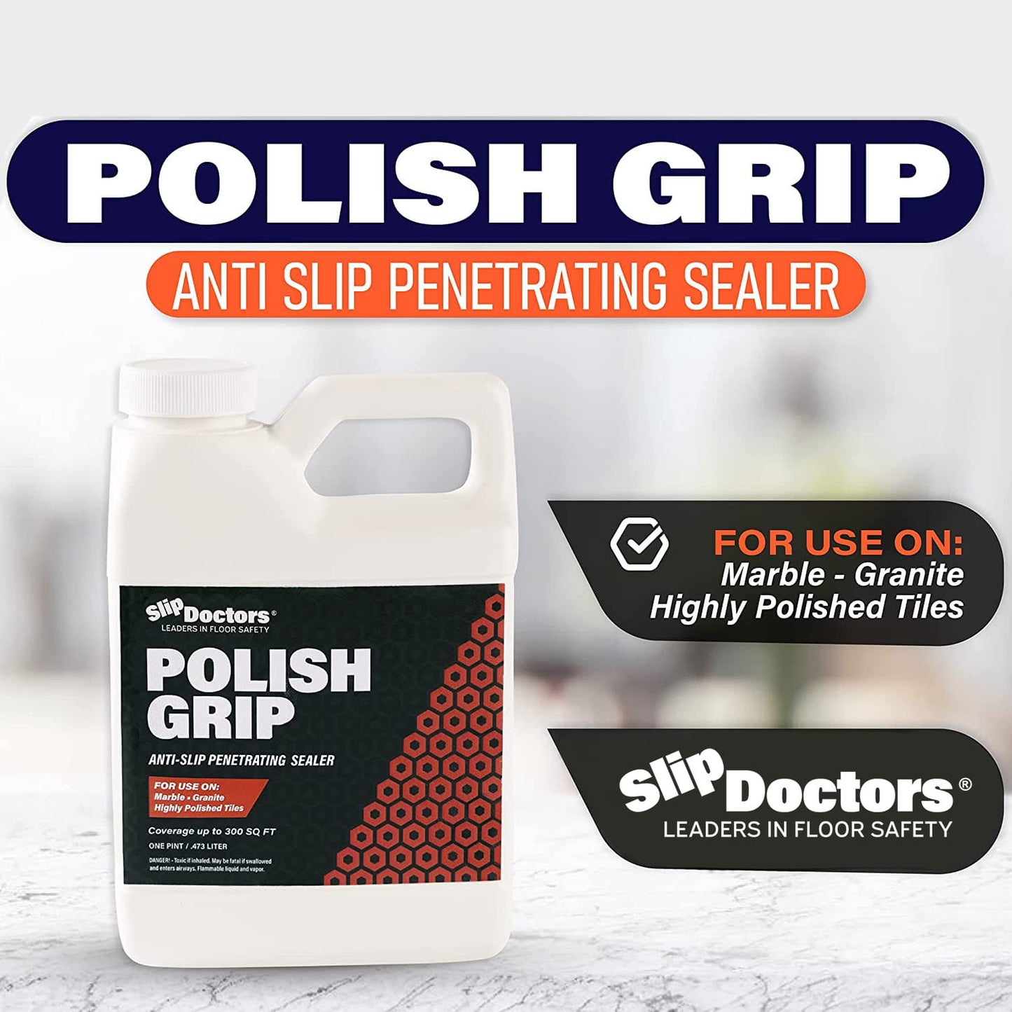 Polish Grip Anti-Slip Coating & Sealant for Slippery Polished Tiles