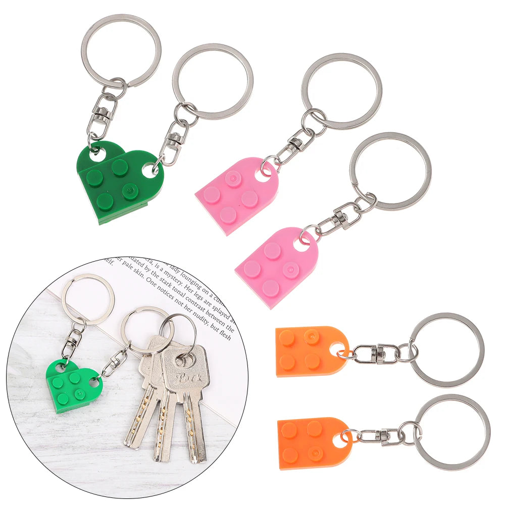 Couples Heart Keychains