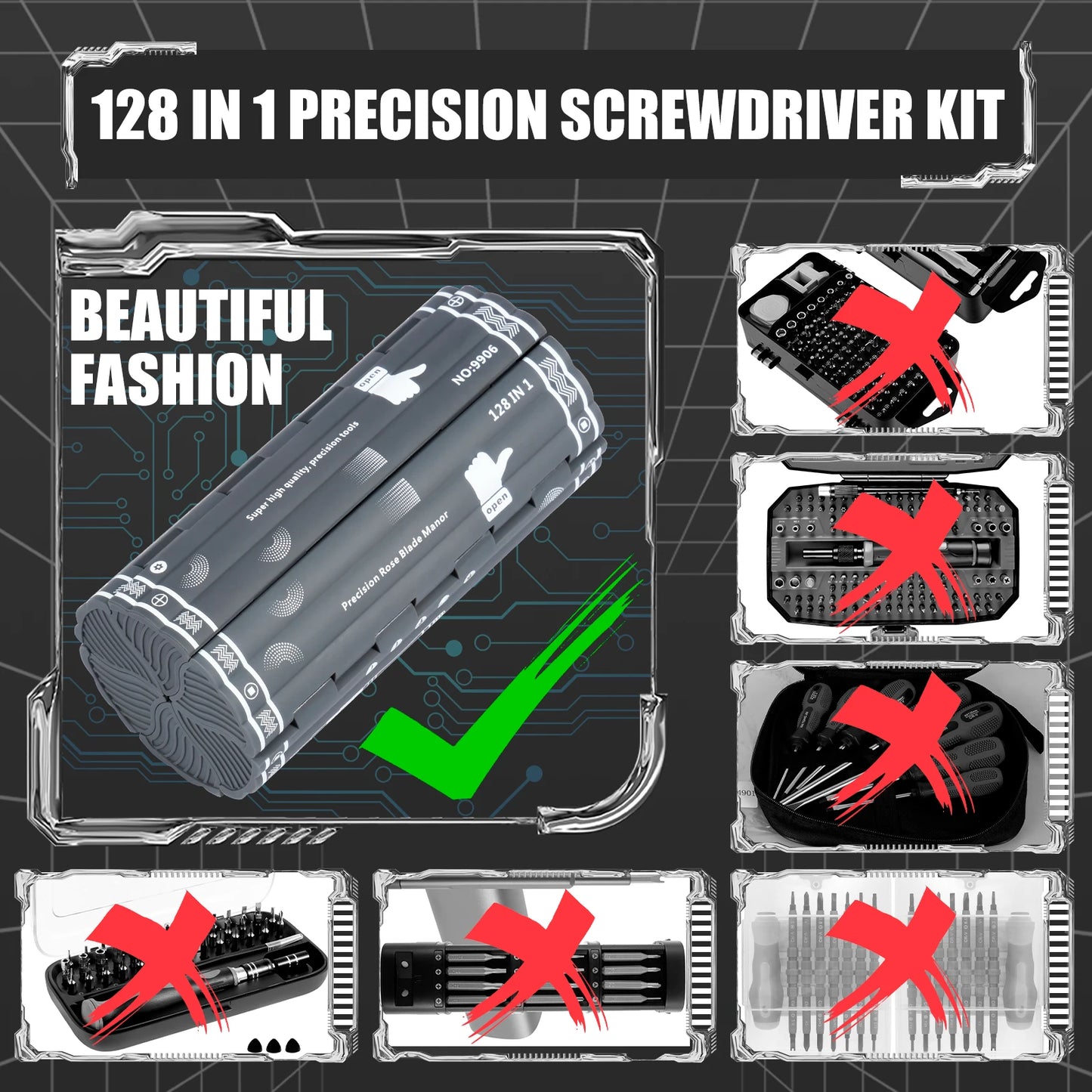 128-In-1 Screwdriver Set