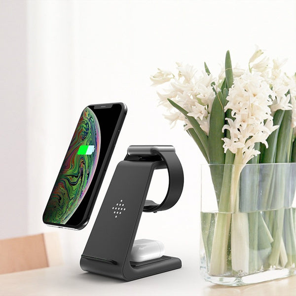 3-in-1 Apple Fast Wireless Charging Dock Station (T3)