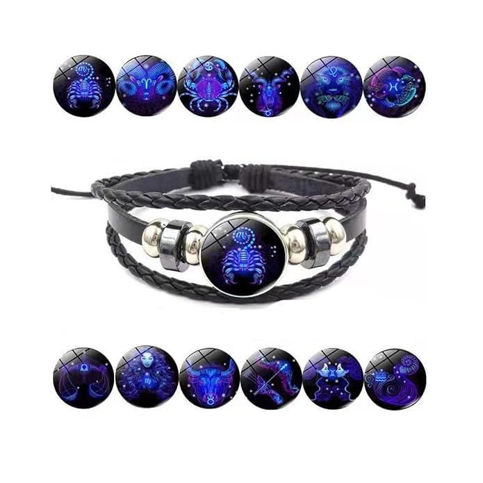 🎇Guardian Black Leather Bracelet (Adjustable )