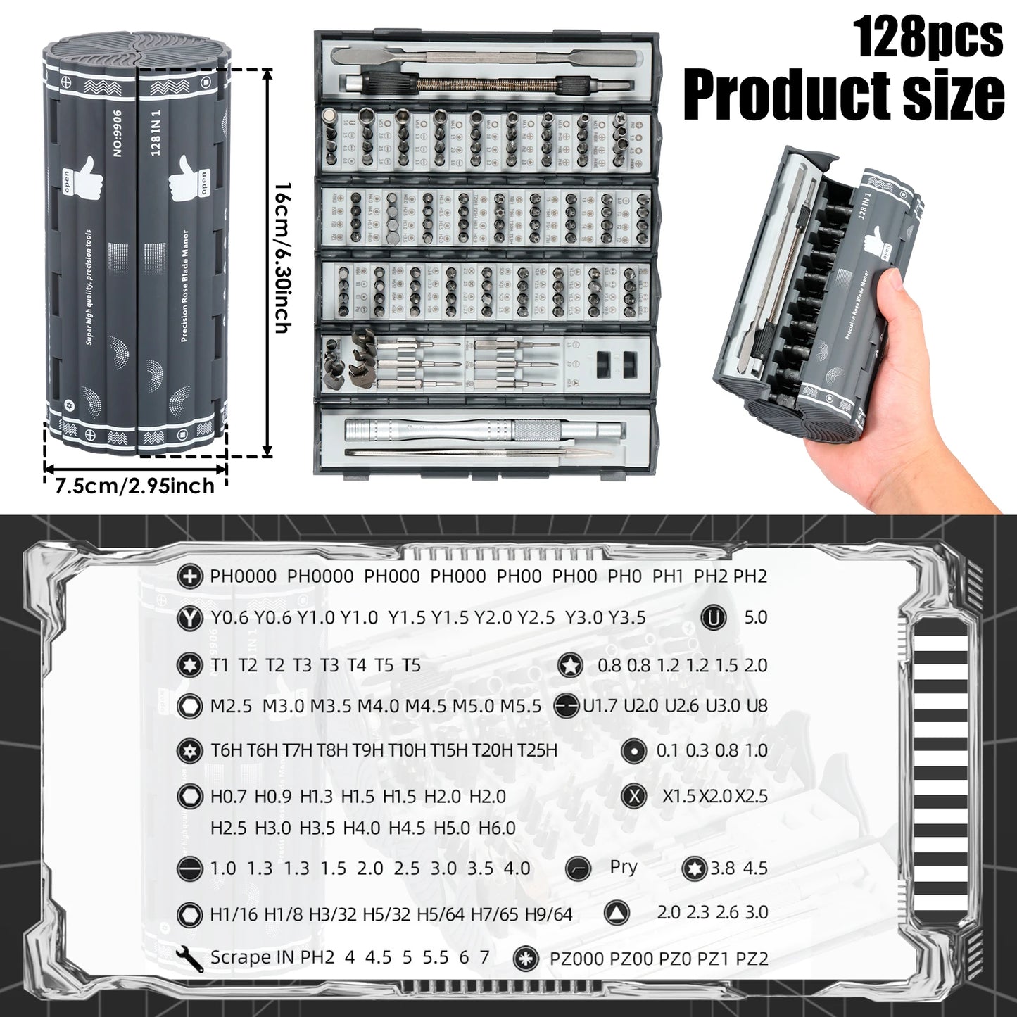 128-In-1 Screwdriver Set