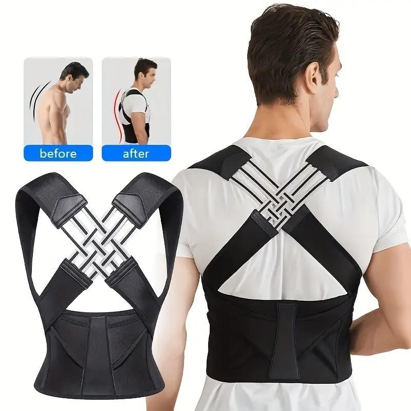 Roro™️ - Posture Pro Adjustable Back Posture Corrector/ Neck & Back Pain Reliever Belt for Women & Men