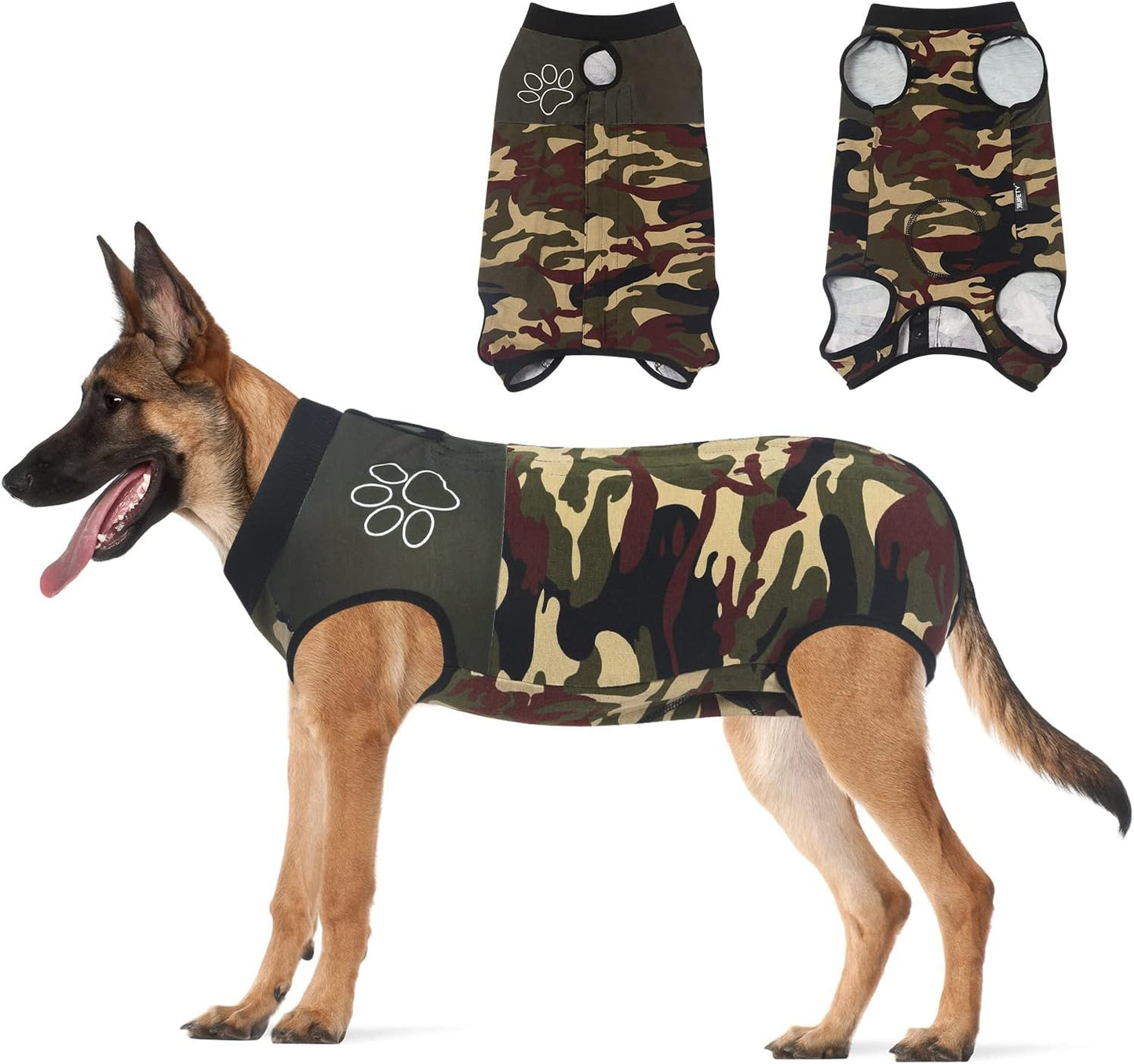 Adjustable Anti-Lick Dog Recovery Suit - Surgical Pet Suit