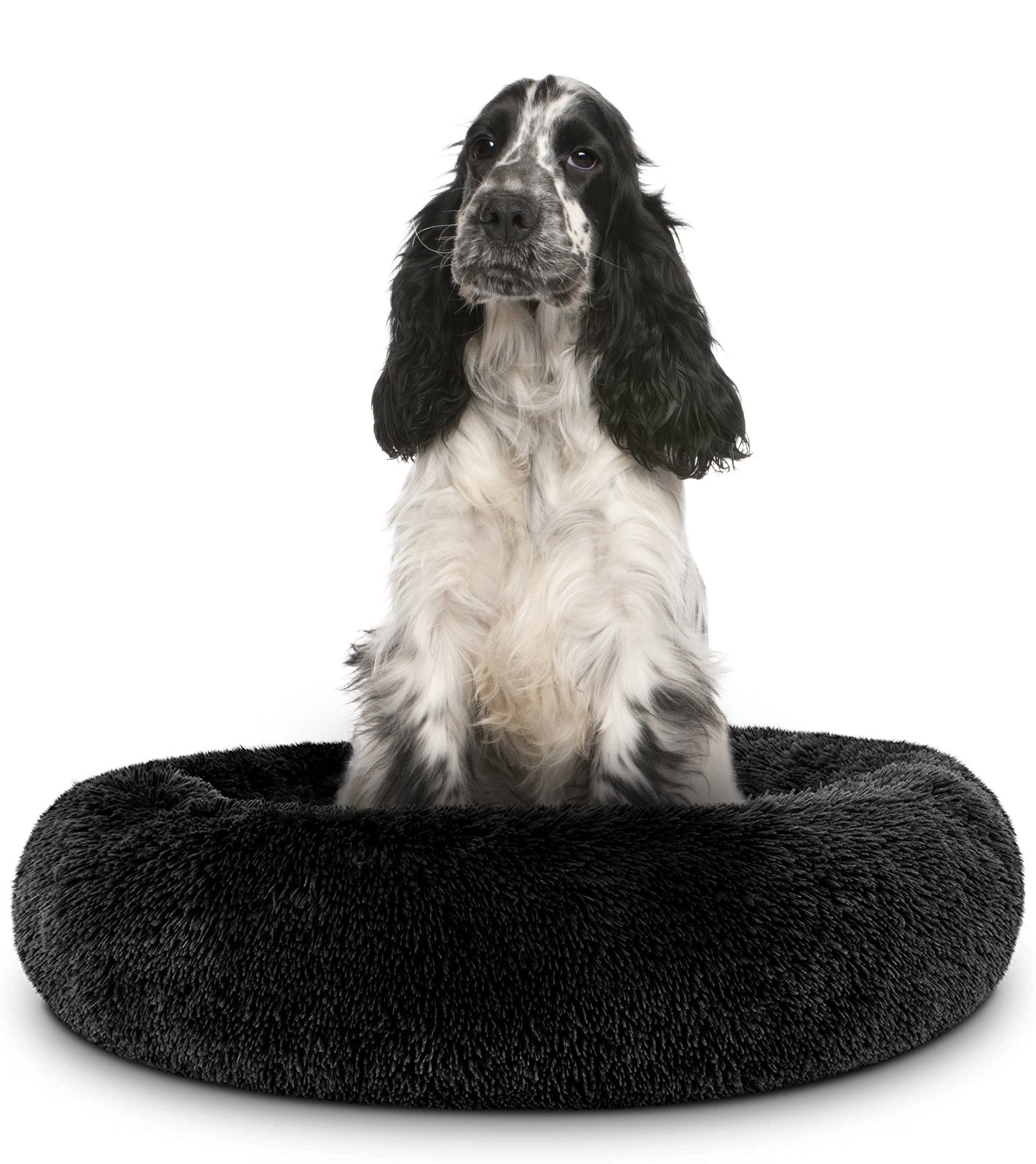 Donut Dog Bed Calming Soft Comfy Anti Anxiety Plush Dog Bed