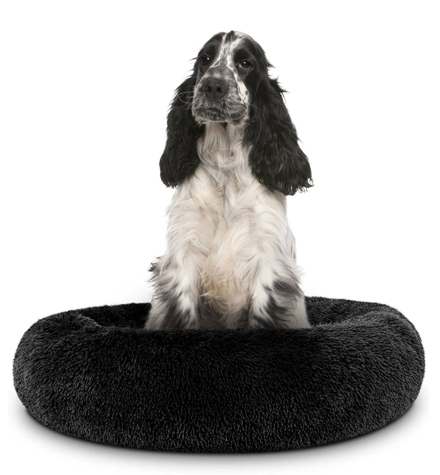 Donut Dog Bed Calming Soft Comfy Anti Anxiety Plush Dog Bed