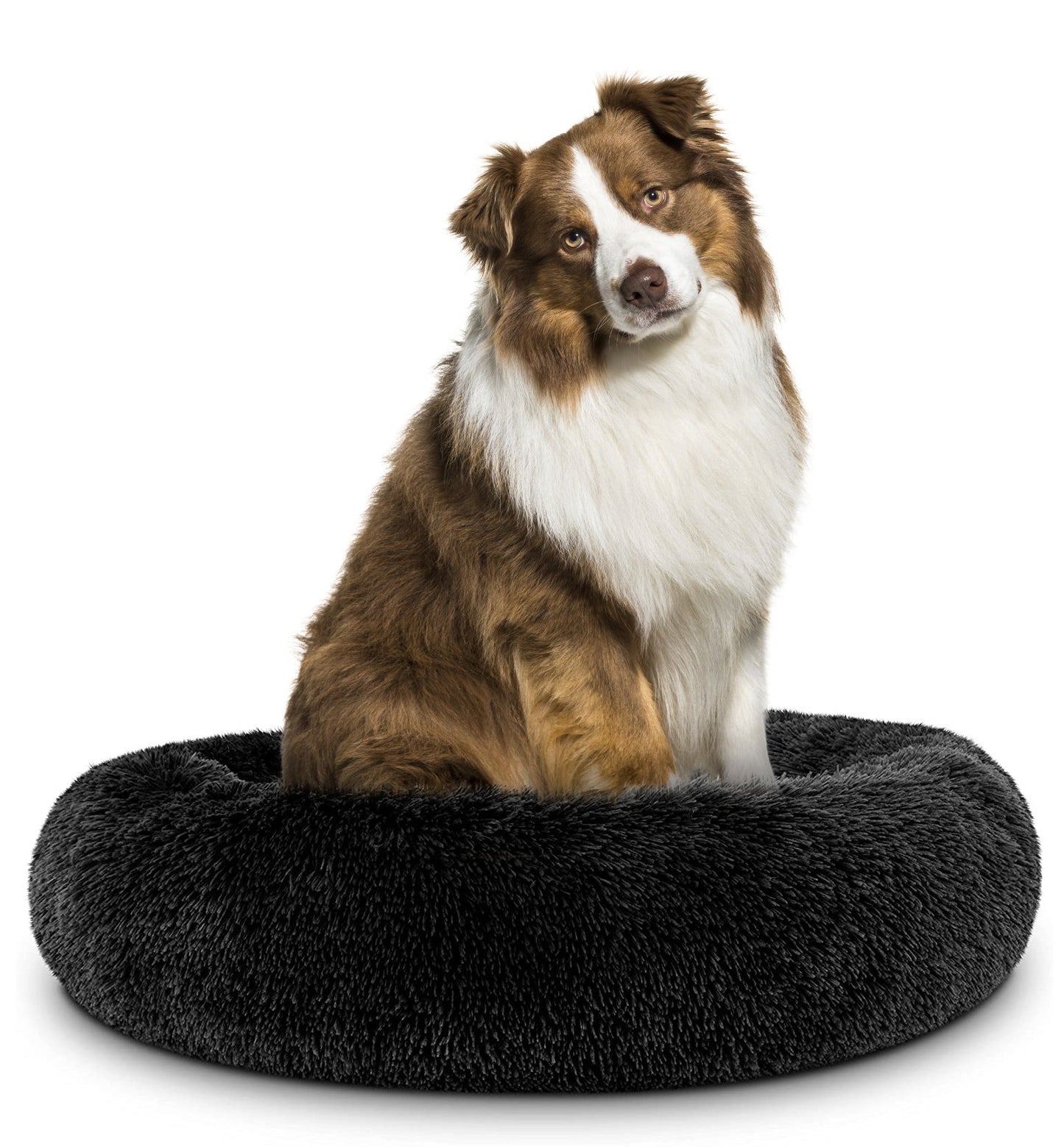 Donut Dog Bed Calming Soft Comfy Anti Anxiety Plush Dog Bed