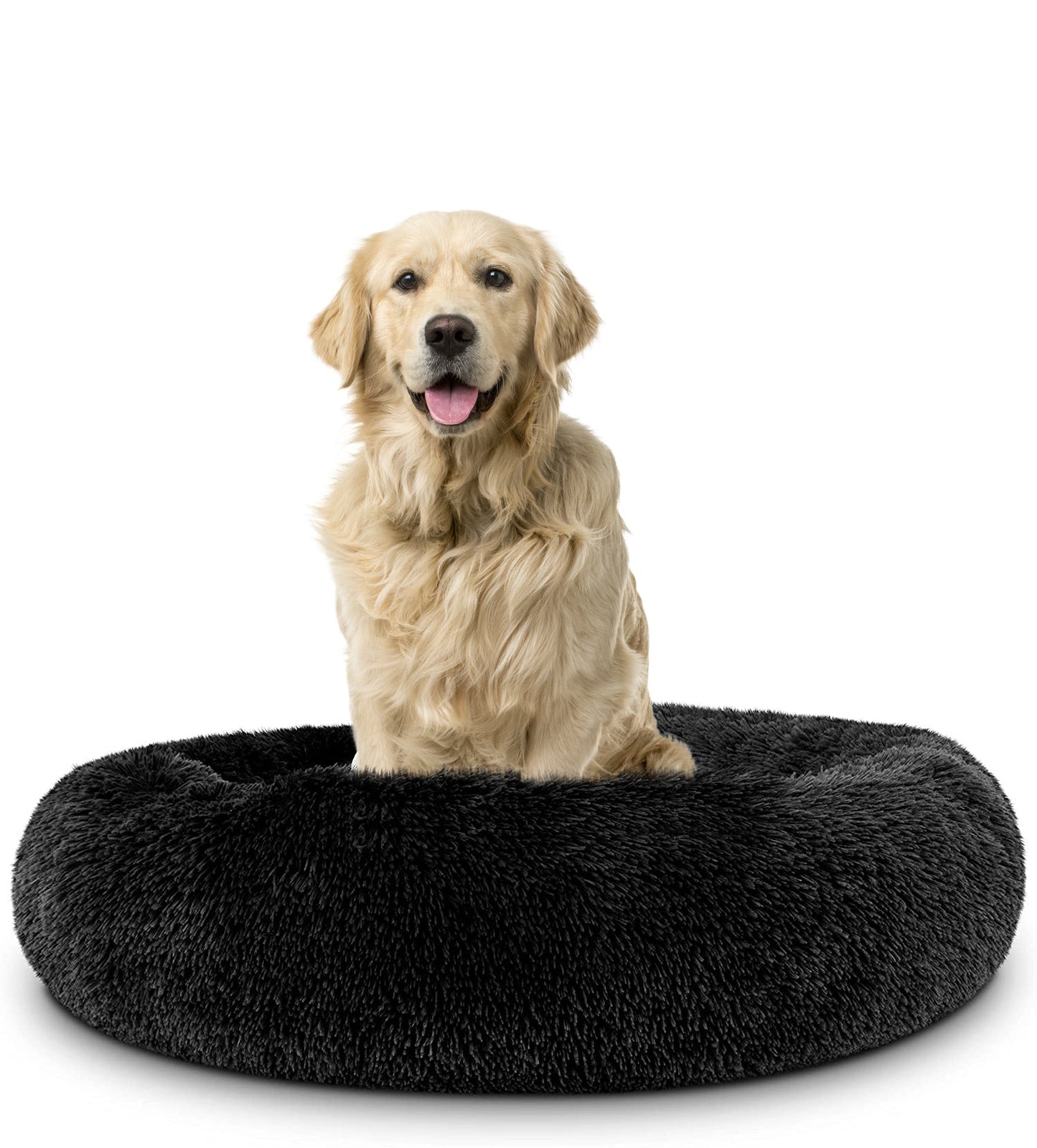 Donut Dog Bed Calming Soft Comfy Anti Anxiety Plush Dog Bed