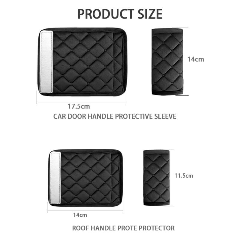 Car Interior Door Handle Cover Soft Plush Internal Auto Roof Holder Protector