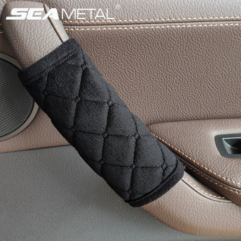 Car Interior Door Handle Cover Soft Plush Internal Auto Roof Holder Protector