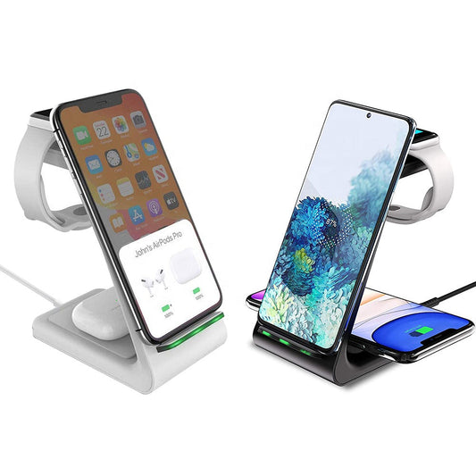 3-in-1 Apple Fast Wireless Charging Dock Station (T3)