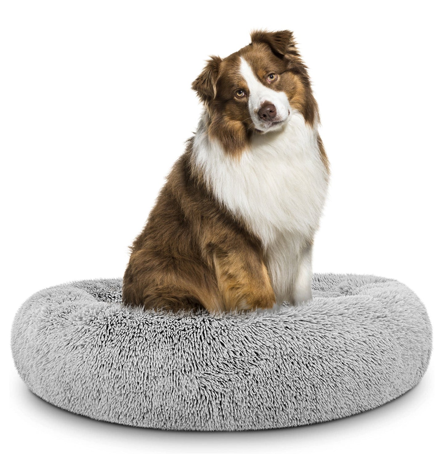 Donut Dog Bed Calming Soft Comfy Anti Anxiety Plush Dog Bed