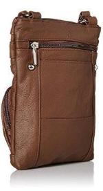 Genuine Leather Multi-Pocket Crossbody Purse