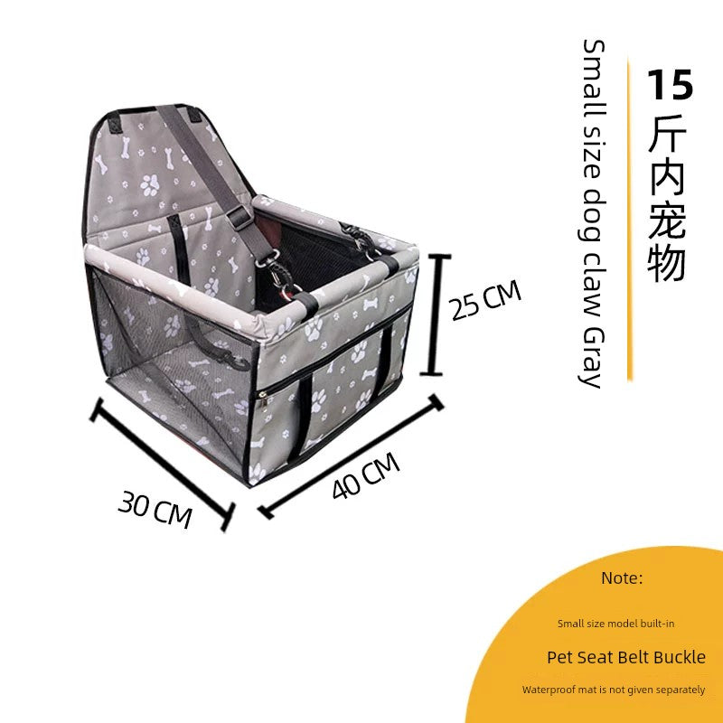 Car Kennel Puppy Seat Handy Gadget Dog Car Seat Car Pet Mat Front Row Dog Outing Safety Seat