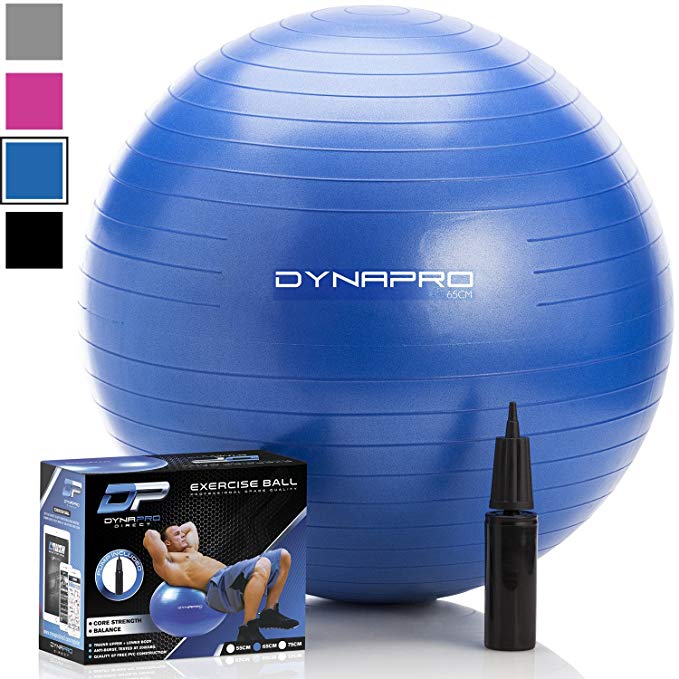 Professional Grade Exercise Ball | Extra Thick | Anti - Burst Material