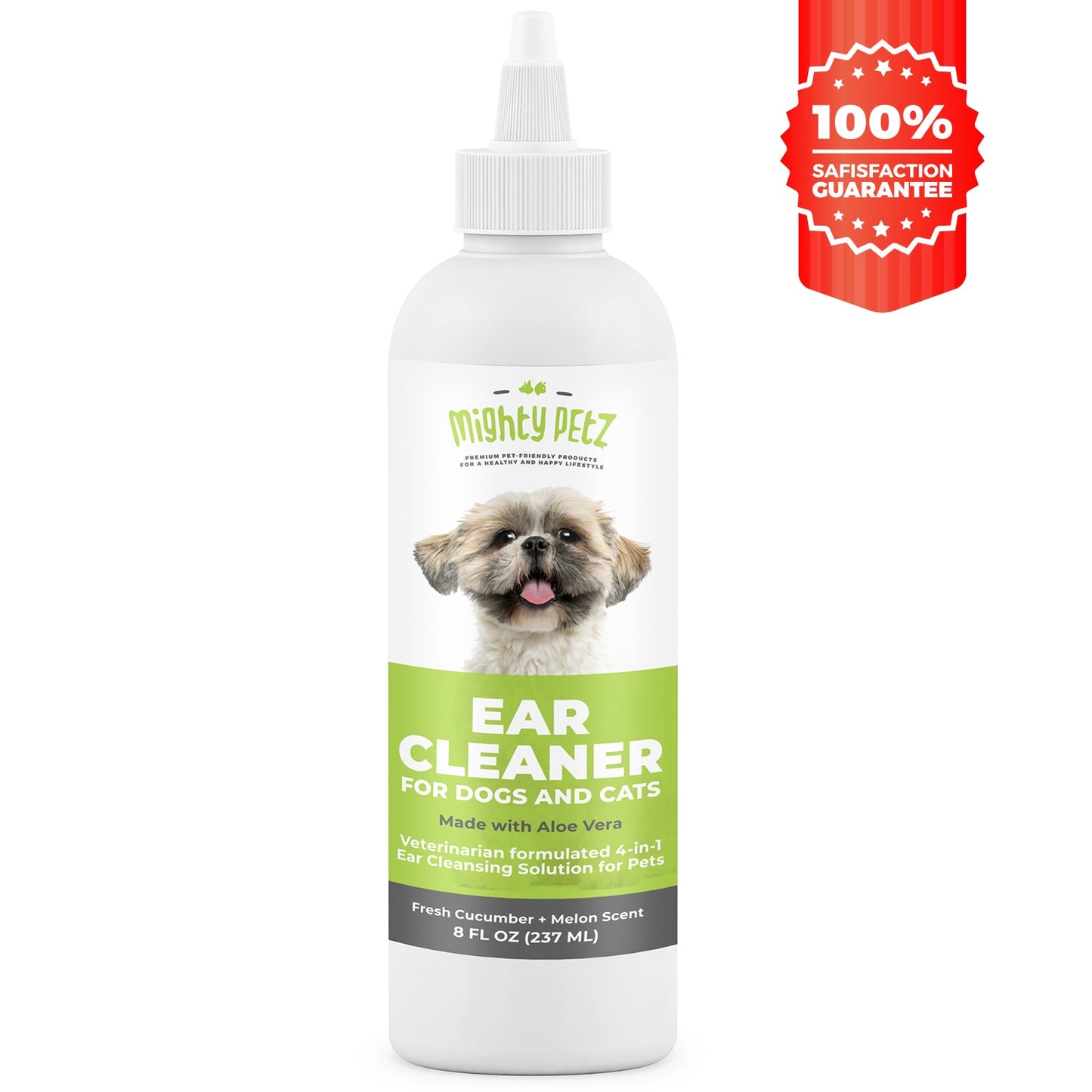 4-in-1 Ear Cleaner for Dogs & Cats - Cleaning Solution for Healthy Ears